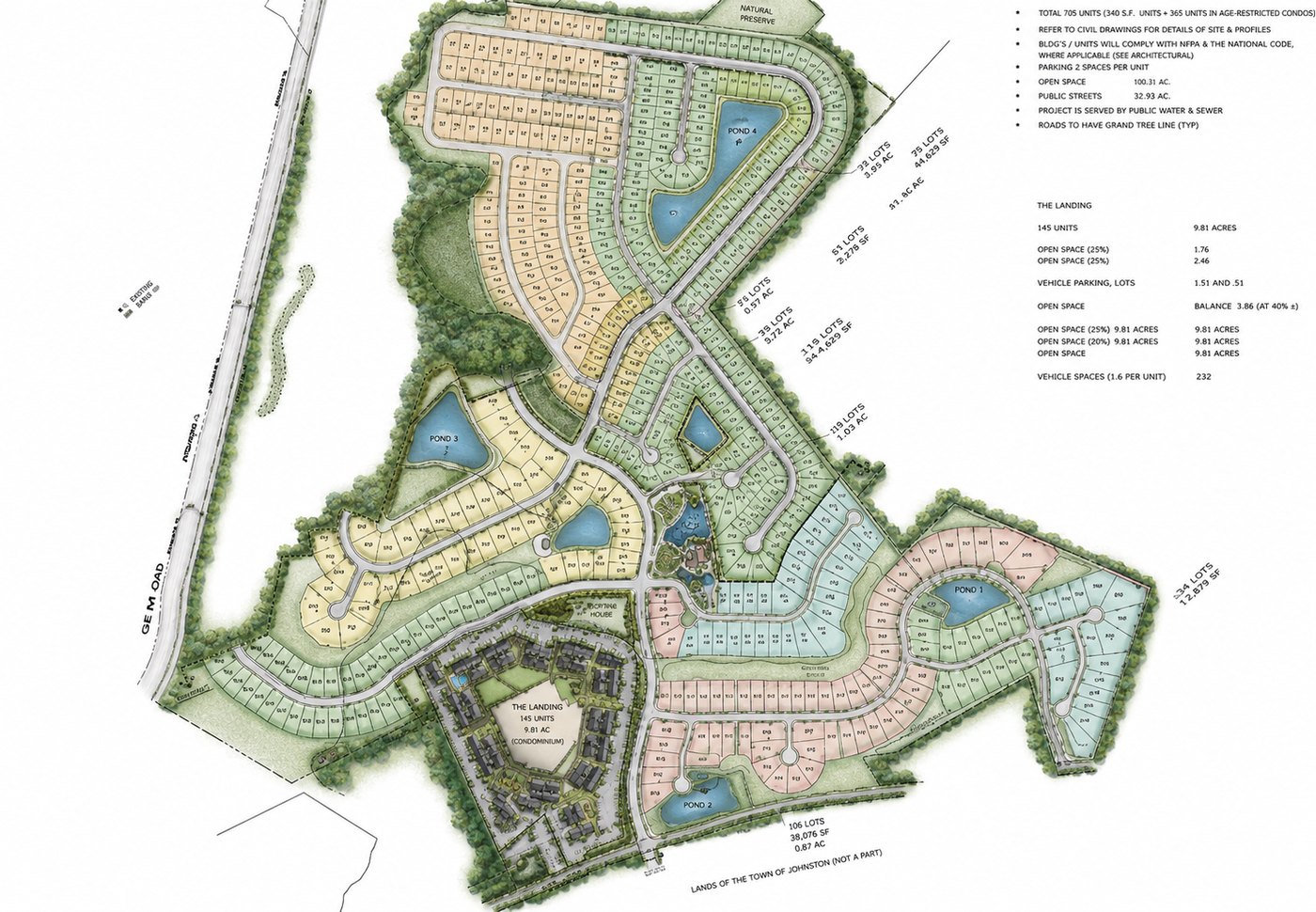 Brunswick Plantation residential land site plan &mdash; Brunswick County, NC