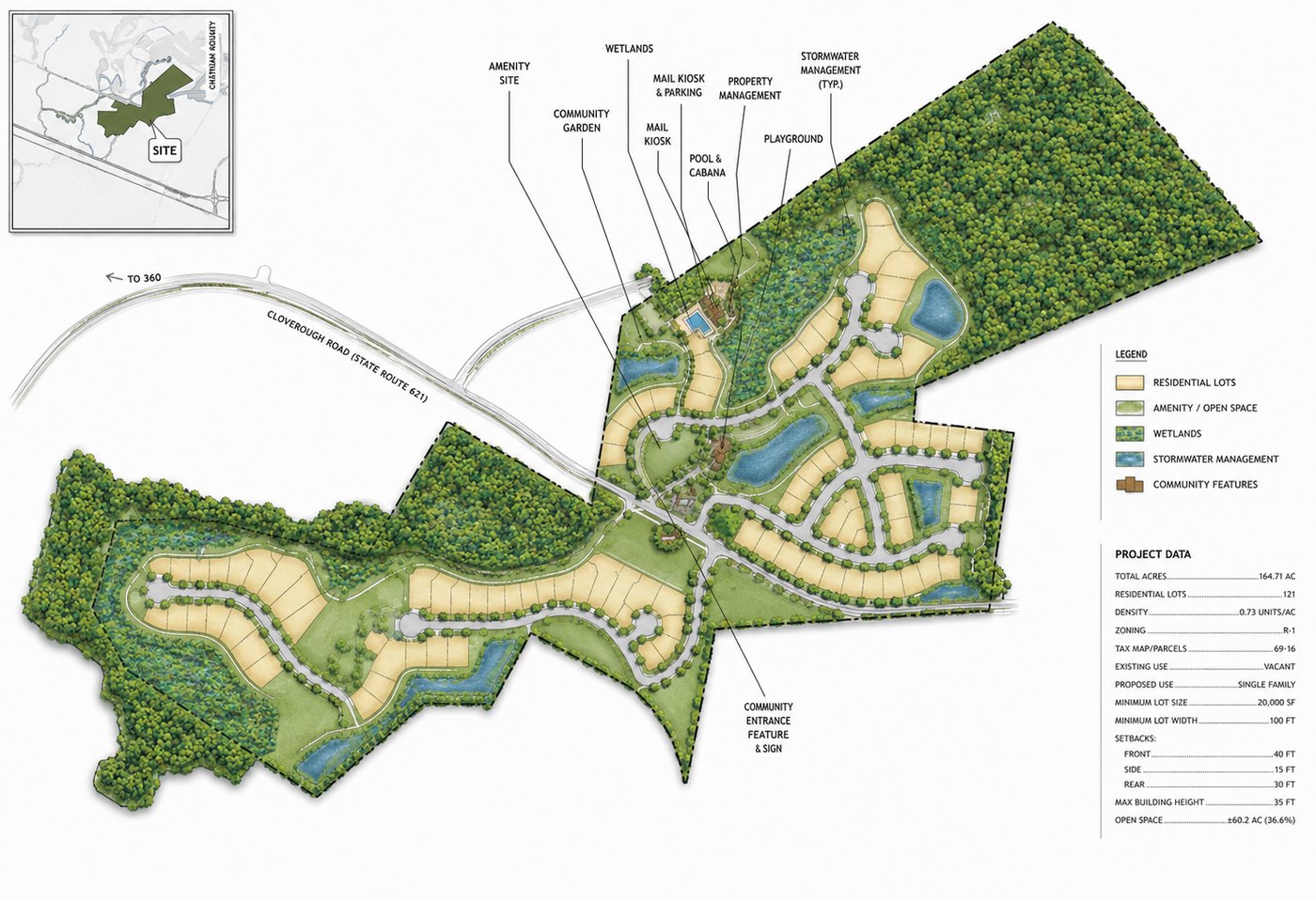 West Argent residential land site plan &mdash; Jasper County, SC